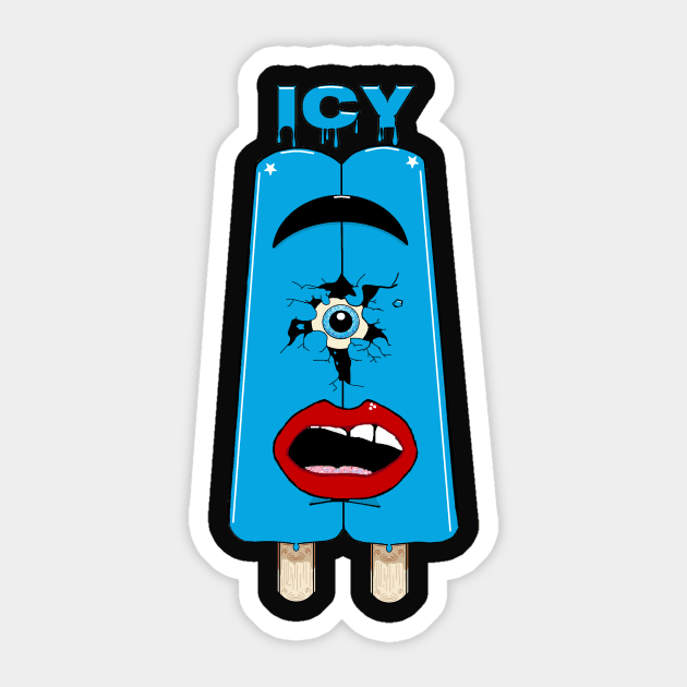 Icy Blue Sticker by Zenferren